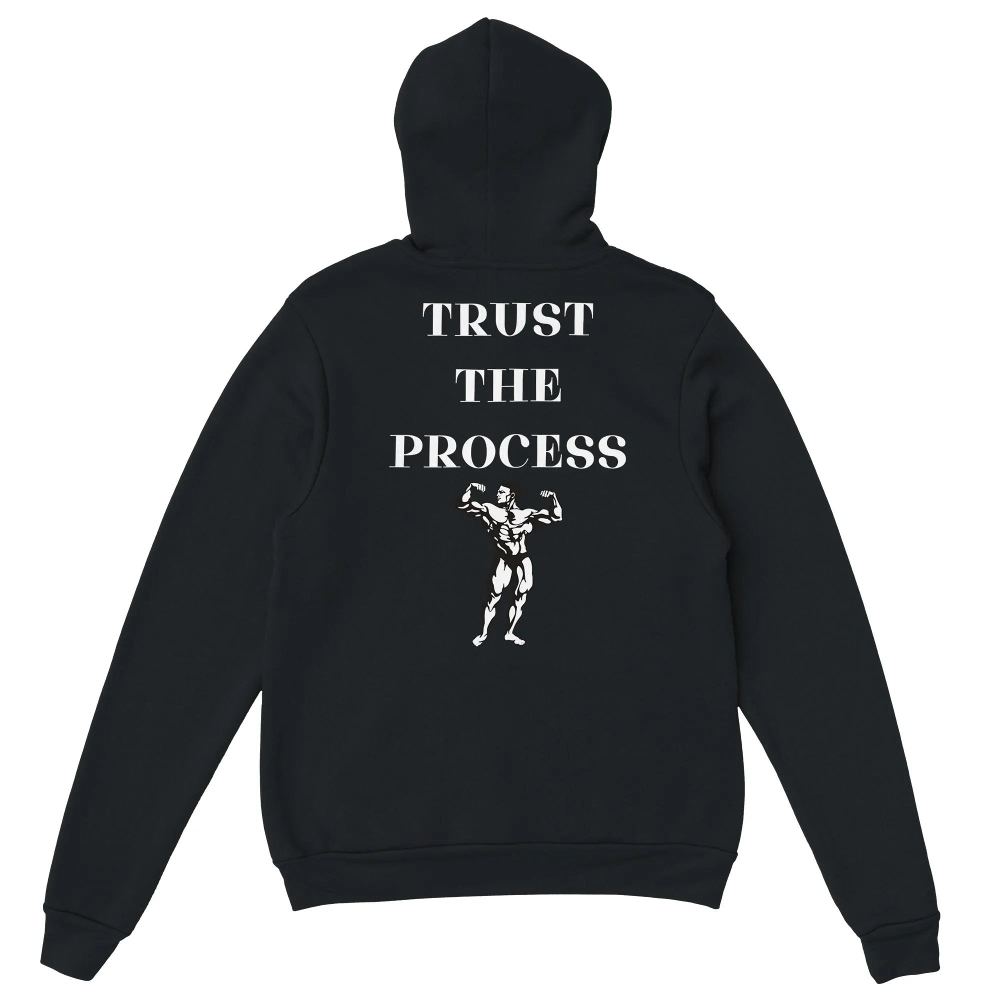 Gym & Fitness Hoodie - Unisex - "Trust The Process" + Graphic - Black