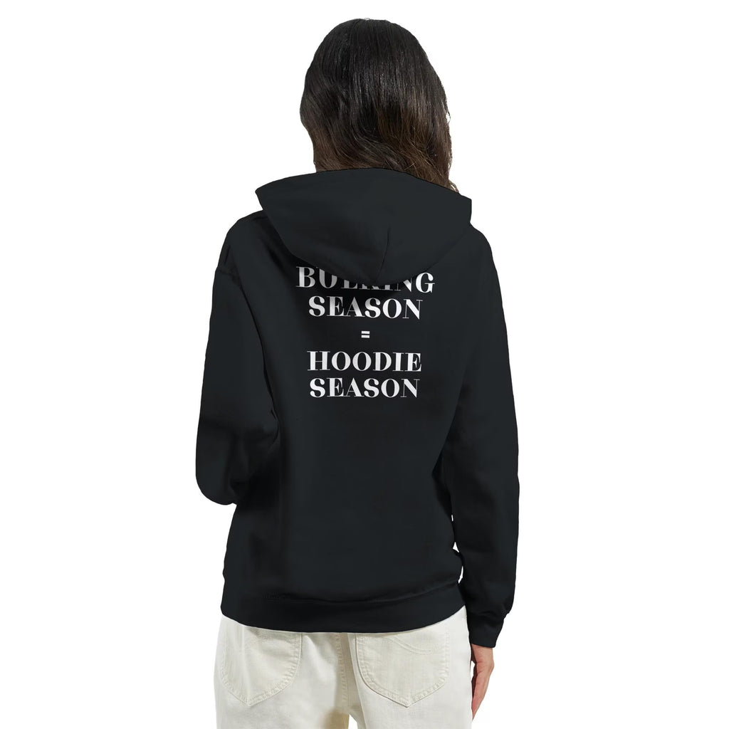 Gym & Fitness Hoodie - Unisex - "Bulking Season, Hoodie Season" - Black