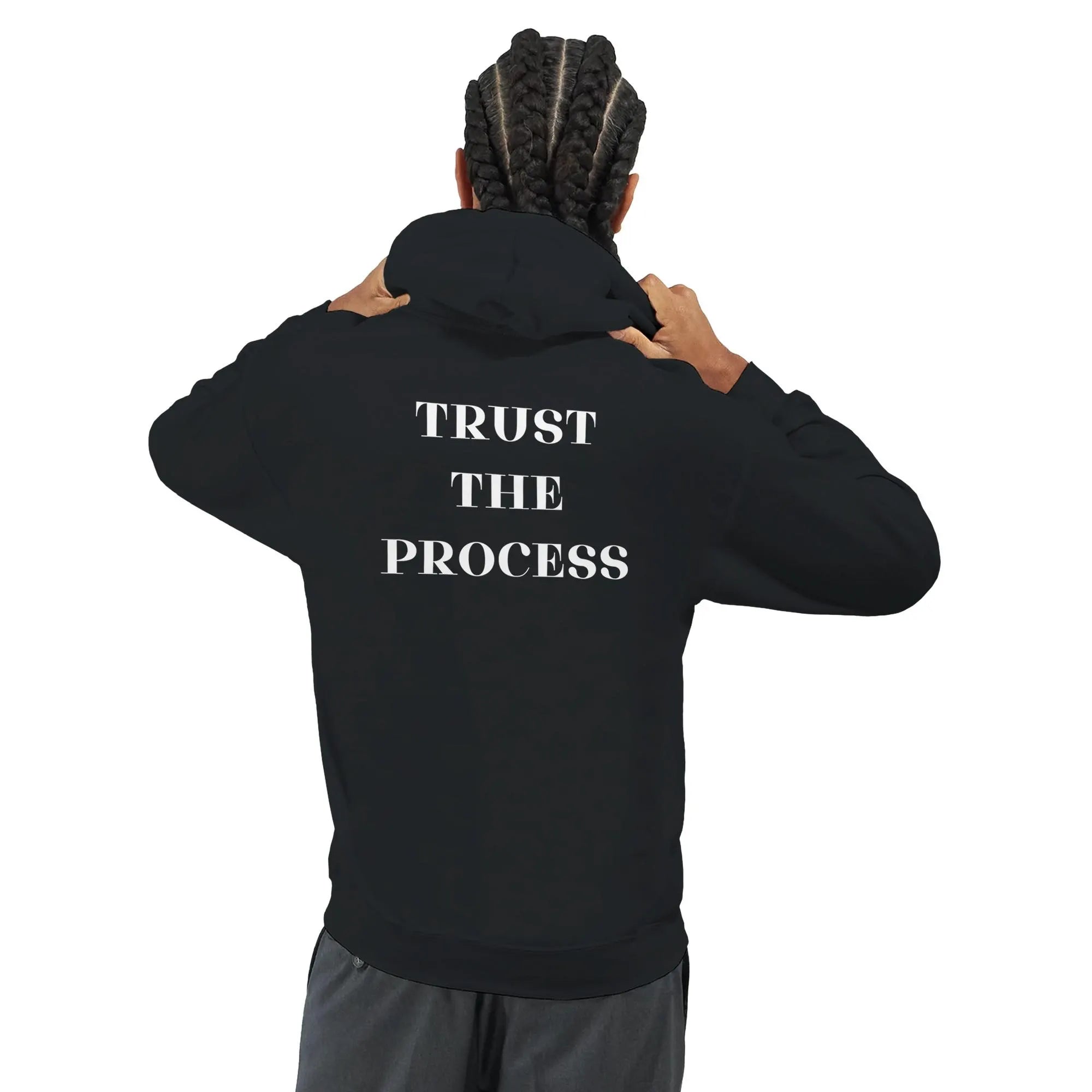 Gym & Fitness Hoodie - Unisex - "Trust The Process" - Black