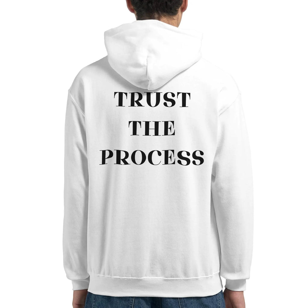 Gym & Fitness Hoodie - Unisex - "Trust The Process" - White
